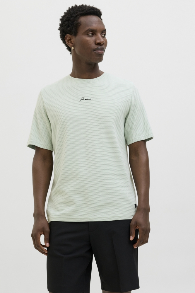 JPRBLAFRANCO SS TEE CREW NECK LN 12175825 AQUA GRAY